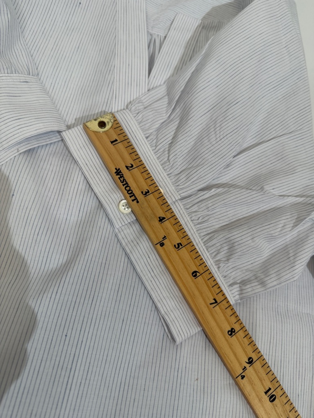 Frame V-neck Popover Short Sleeve Cotton Top Blouse Size XL EUC - Picture 10 of 13